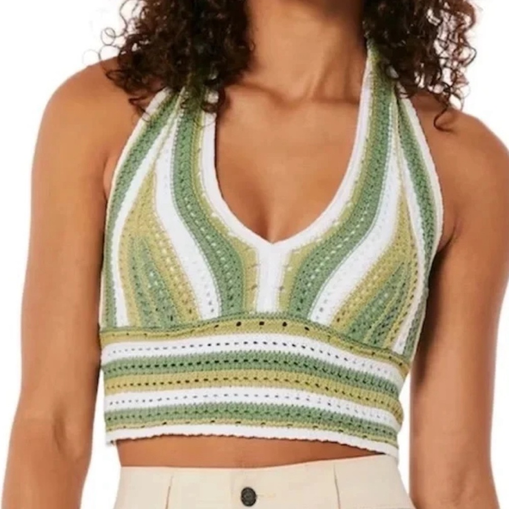 Hollister Crochet Halter Top